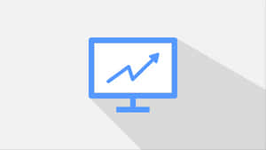 Upward Trend Graphon Monitor PNG image with transparent background