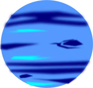 Uranus Planet Blue Hues PNG Image