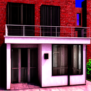Urban Apartment Balcony PNG csv51 PNG with transparent background