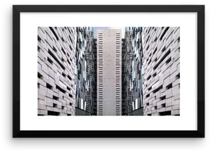 Urban_ Canyon_ Artwork_ Framed PNG Image