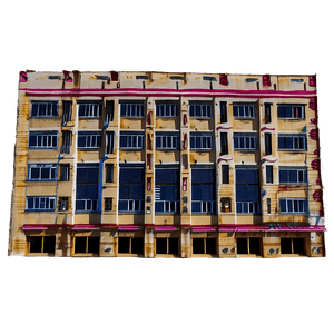 Urban Commercial Building PNG fus PNG image with transparent background