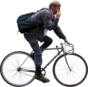 Bicycle With Man Png, Transparent Png PNG image with transparent background