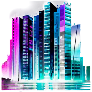 Urban Glitch Artwork Png Bri32 PNG Image