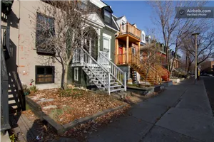 Urban Row Houseswith External Staircases PNG Image