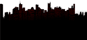 Urban Silhouette Skyline PNG