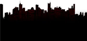 Urban Silhouette Skyline PNG Image