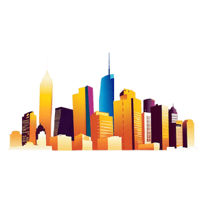Urban Skyline Silhouette PNG 71 PNG with transparent background