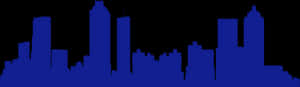Urban Skyline Silhouette PNG image with transparent background