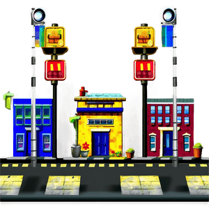 Urban Street Scene PNG vhr98 PNG image with transparent background