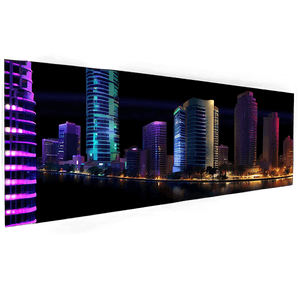 Urban Techno Nightscape PNG epl PNG with transparent background