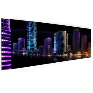 Urban Techno Nightscape Png Epl PNG Image