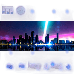 Urban Techno Nightscape PNG xjy41 PNG with transparent background