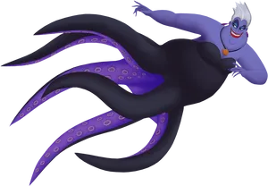 Ursula The Little Mermaid Villain PNG Image