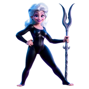 Ursula With Trident Png 06282024 PNG Image