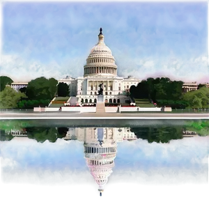 Us Capitol Reflecting Pool Png Jip16 PNG Image