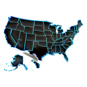 Us Map Outline Vector Png Byj PNG Image