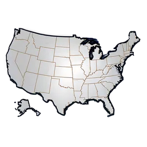 Usa Map Outline Png Jvr PNG Image