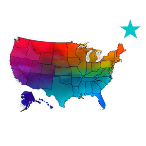 USA Map Silhouette PNG foi PNG