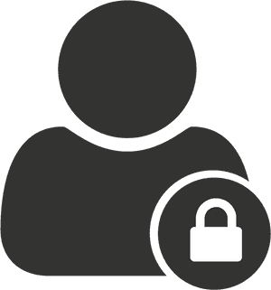 User Icon Locked Profile PNG image with transparent background