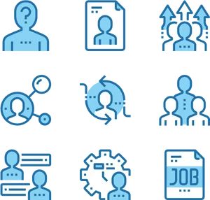 User Profile Icons Set PNG Image