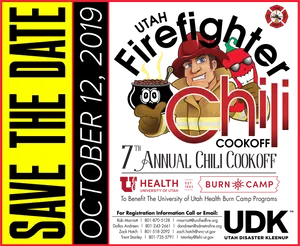 Utah Firefighter Chili Cookoff Poster2019 PNG Image