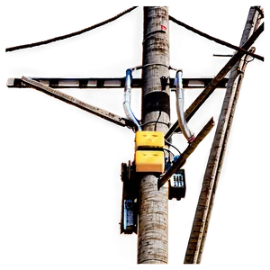 Utility Pole With Transformers Png Fkf PNG Image