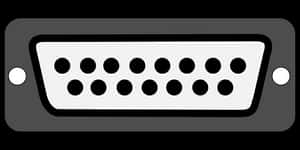 V G A Port Graphic PNG with transparent background