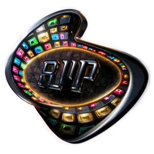 V I P Casino Roulette Wheel Design PNG Image