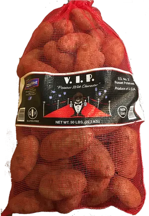 V I P Russet Potatoes50lbs Bag PNG Image