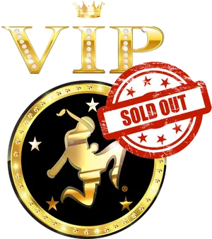 V I P Sold Out Emblem PNG Image