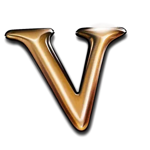 V Letter Calligraphy Png Kge PNG Image