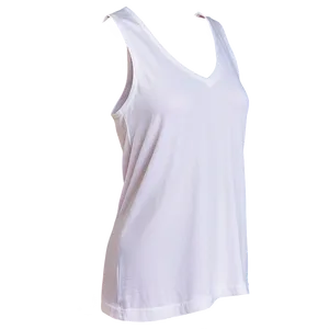 V-neck White Tank Top Cut Png 68 PNG Image