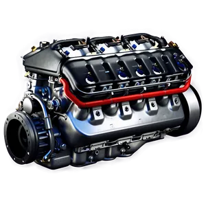 V8 Car Engine Design Png Qeb PNG Image