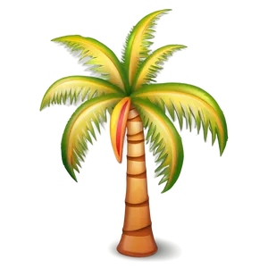 Vacation Palm Tree Emoji Png Lvu37 PNG Image