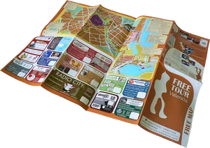 Valencia Tourist Map Brochure PNG Image