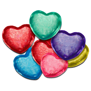 Valentine Candy Hearts PNG 06212024 PNG