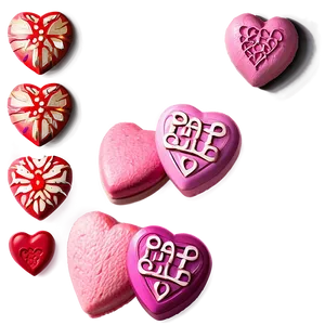 Valentine Conversation Hearts Png Bgw PNG Image