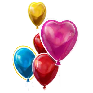 Valentine Heart Balloon Png Oun97 PNG Image