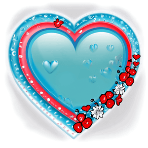 Valentine Heart Border PNG lgu42 PNG