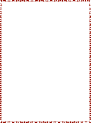 Valentine Heart Border Template PNG Image