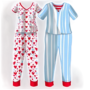 Valentine's Day Pajamas Png 06132024 PNG Image