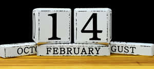 Valentines Day Date Blocks PNG image with transparent background