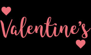 Valentines Day Script Text Design PNG image with transparent background
