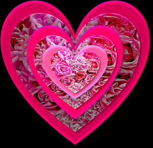Valentines Heart Inception PNG image with transparent background