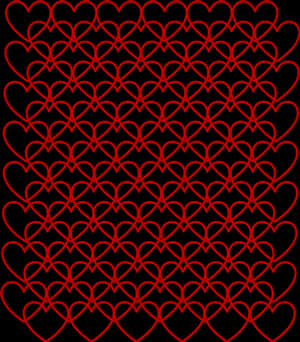 Valentines Heart Pattern Background PNG with transparent background