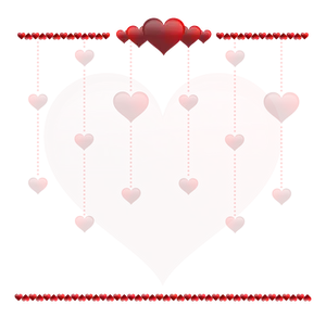 Valentines Hearts Dark Backdrop PNG Image