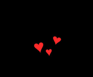Valentines Heartson Black Background PNG image with transparent background