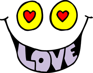 Googly Eyes And A Smile With Protruding Tongue Cartoon - Black And White Valentines Day, HD Png Download PNG image with transparent background