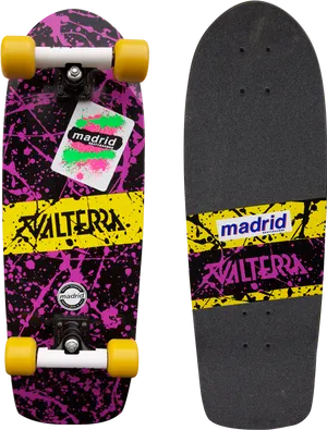 Valterra Madrid Skateboard Replica PNG Image