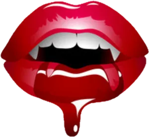 Vampire_ Lips_ Blood_ Drip PNG Image